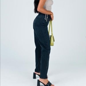 Princess Polly Black Connor Skinny Jeans